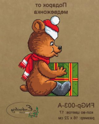 Embroidery Craft Набор для вышивания FNNGp-003-A Подарок от медвежонка  превью