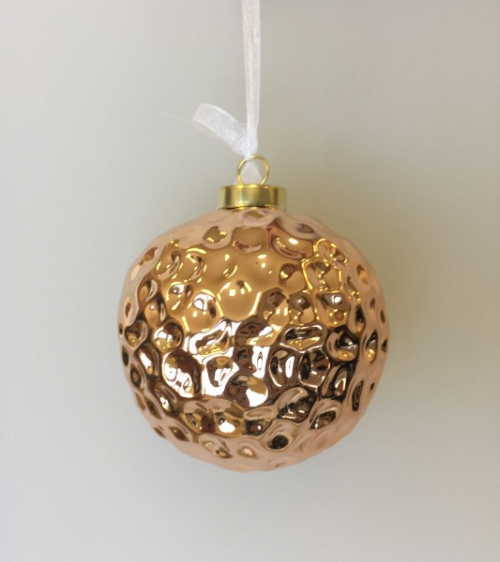 Фото-Опт   украшение подвесное из керамики шар бронза 6*6*7,5см 17498s