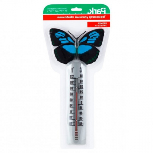 Park   термометр уличный бабочка 33,8*15,8*2,2см пластик 000144
