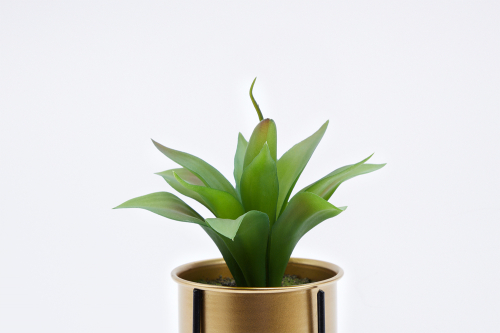 Hoff Искусственное растение в оловянном горшке на металлической подставке Агава 