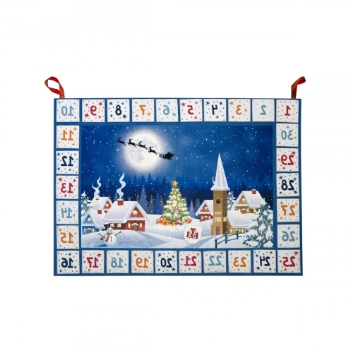 Christmas box   адвент-календарь вечер, 45*64 см, полиэстер/10