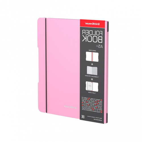 Erich Krause   Тетрадь общая ученическая Erich Krause FolderBook Pastel клетка 48 л розовый