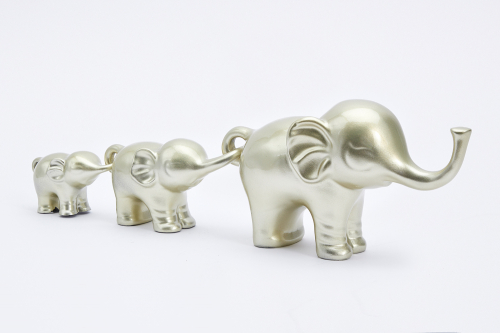 Hoff Набор из 3 декоративных фигурок Семья слонов 