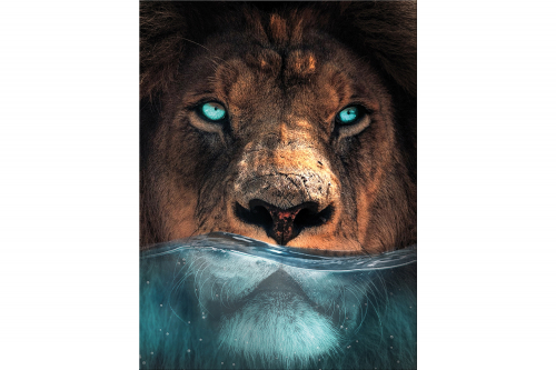Hoff Репродукция Лев в воде 