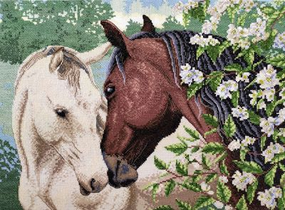 Марья искусница Набор для вышивания 03.014.23 Пара лошадей (МИ) 