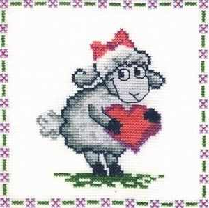 Машенька Набор для вышивания 01.029.02 Влюбленная овечка 