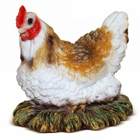 Грин дом   фигура садовая курица в гнезде f07784 превью
