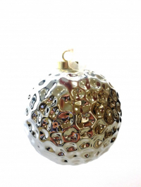 Фото-Опт   украшение подвесное из керамики шар серебро 8*8*9,5см 17499 превью
